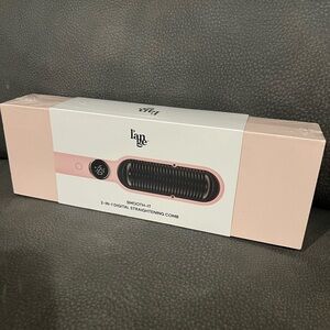 Blush Smooth-It 2-in-1 Digital Straightening Comb – Blush Pink